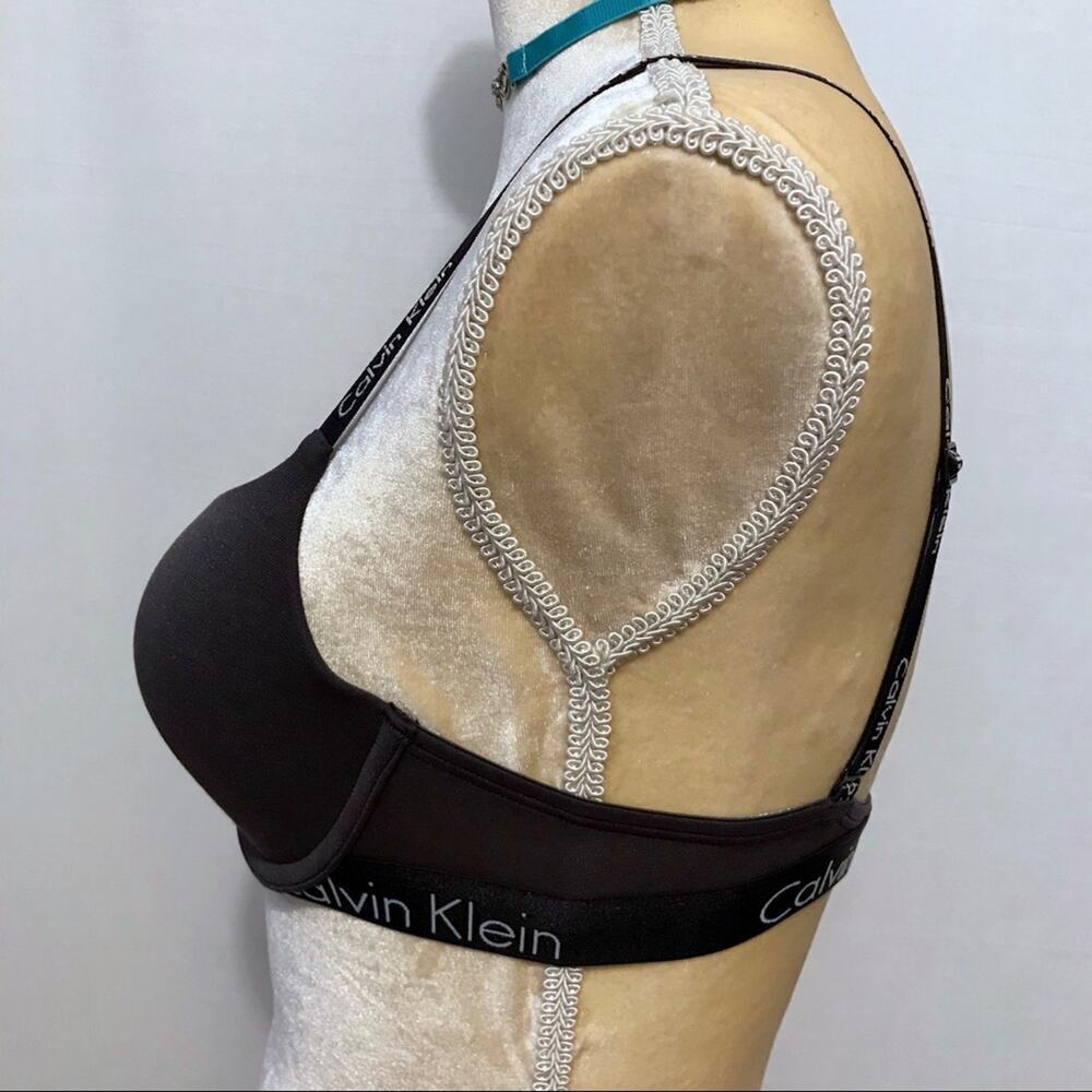 Calvin Klein NWOT Dark Grey Demi Bra Women 36C *Pls See Description* - Picture 4 of 11